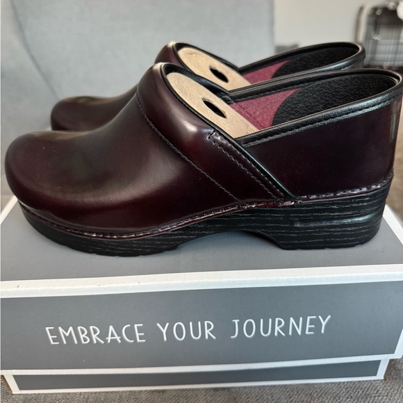 Dansko Shoes - Dansko Red Mules Comfortable Leather Clogs